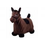Pripučiamas guminis šokinėjimo arkliukas- Tamsiai rudas